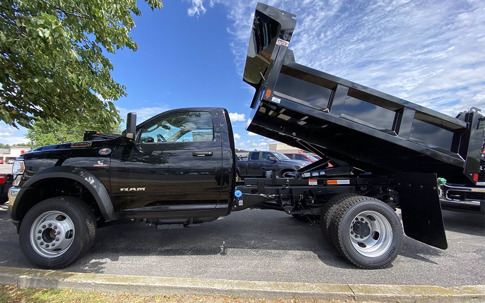 ram dump truck black